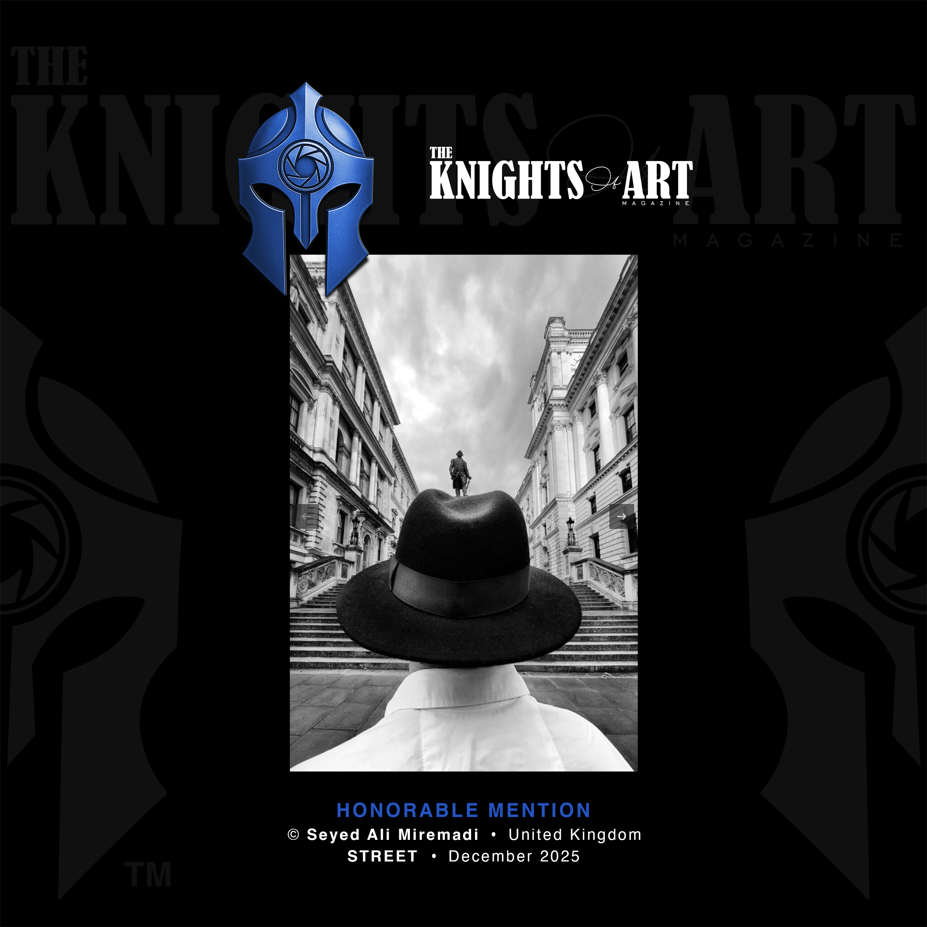 Seyed Ali Miremadi &ndash; United Kingdom &ndash; Honorable Mention &ndash; The Knights of Art&trade; Street Photography Awards 2025
